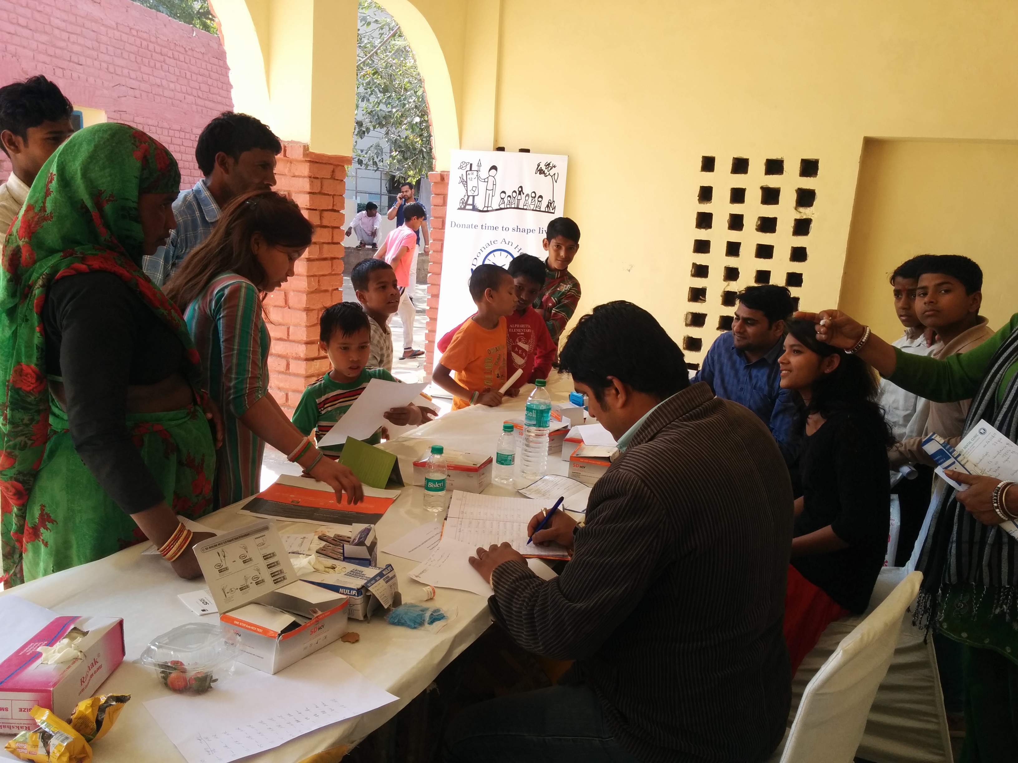 Medical Checkup Camp at U block, Gurgaon Donate an Hour